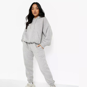 Custom Winter Jogger Sets Premium Quality Women's Clothing <b>Vendor</b> Bulk <b>Wholesale</b> Sweatsuit Blank Private Label Regular Fit - Product Image 5