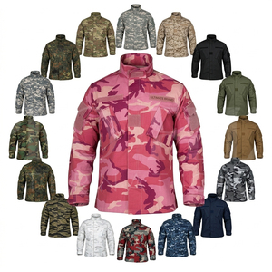 Heavy Duty Style Heavy Weight <b>Camo</b> <b>Cargo</b> Jacket Zipper Front Multi Pocket Durable Fabric Oversized Fitted Winter Outdoor Jackets - Product Image 1