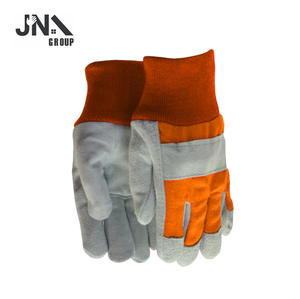 Guantes de Trabajo de Cuero con Costuras Reforzadas, Guantes Industriales Resistentes para Trabajos de Elevación - Product Image 3