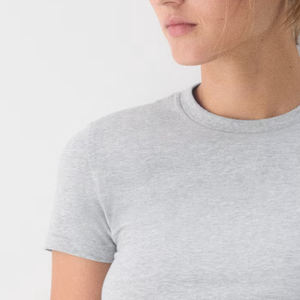 Camiseta de Manga Corta, Moderna, Cómoda, de Algodón, Informal, Diseño Moderno, Ropa al por Mayor para Mujer, Precio de Fábrica Económico - Product Image 3