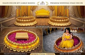 อุปกรณ์ตกแต่งงานแต่งงานแบบ FRP สุดหรู สำหรับงานขึ้นบ้านใหม่ งานแต่งงานแบบดั้งเดิม งานฮัลดี และพิธีแต่งงานภาคใต้ - Product Image 2