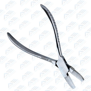 Adjusting Eyeglass Arms <b>Frame</b> Plier Stainless Steel Non-Marring Nylon Jaw Flat Nose Pliers Box Joint Construction 6-Inch - Product Image 3