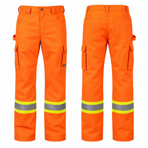 Wholesale Custom Made Latest Men High Visibility Reflective Safety <b>Orange</b> Work <b>Trousers</b> <b>Hi</b> <b>Vis</b> Cargo Pants with Custom logo - Product Image 1