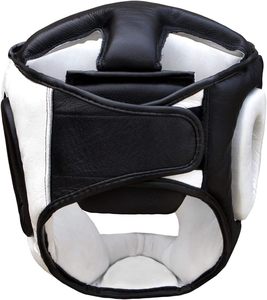 Protège-tête de boxe Farabi en cuir véritable avec logo personnalisé, vente en gros, léger, pour adultes, équipement d'entraînement d'arts martiaux, évacuation de l'humidité - Product Image 3