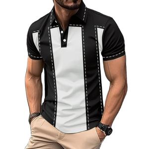 Polo informal de verano para hombre, novedad de verano, Polo de solapa transpirable de ocio de negocios para hombre - Product Image 1