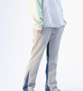Pantalon de jogging vintage personnalisé pour homme, taille élastique, streetwear d'été, coupe ample, avec cordon de serrage, évasé, respirant - Product Image 4