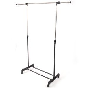 Appendiabiti singolo con barra estensibile e ripiano per scarpe - Design verticale e orizzontale - Product Image 3