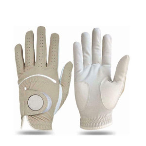 Gants de golf en cuir véritable Cabretta de couleur personnalisée, accessoires de golf de haute qualité avec logo personnalisé, respirants et offrant une adhérence douce - Product Image 2