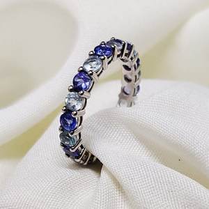 Natural Tanzanite Blue Topaz <b>Ring</b> Handmade Gemstone Jewelry For Women November December Birthstone Statement <b>Ring</b> - Product Image 4