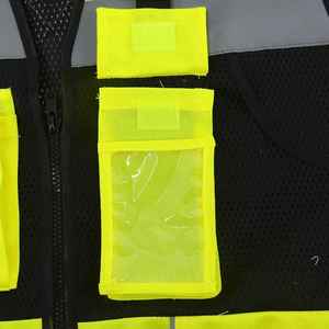 Gilet de sécurité pour ingénieurs, construction avec logo, bandes haute visibilité, gilet de signalisation réfléchissant pour hommes au Pakistan - Product Image 4