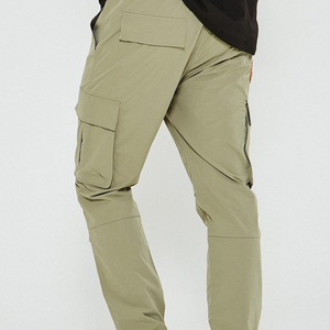 Pantalones cargo jogger de algodón French Terry para hombre, pantalones cargo casuales, pantalones cargo para actividades al aire libre, pantalones deportivos para campo, pantalones cargo para hombre - Product Image 3