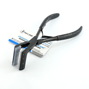 Outils d'extension de cheveux de qualité supérieure pince à ruban avec poignée en caoutchouc outils de coiffure couleur noire acier inoxydable - Product Image 5