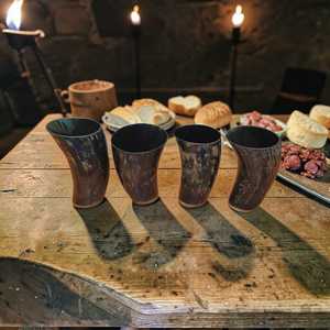 Natural Ox Horn Viking Mug Handcrafted Polished Medieval Style Beer Cup Eco-Friendly And Durable At <b>Cheap</b> Price - Product Image 1