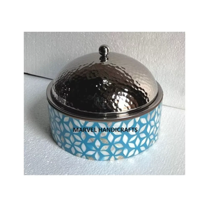 Incrustation de nacre en bois, casseroles de service en acier inoxydable, chauffe-aliments, marmite en nacre, ustensiles de cuisine, serpillière - Product Image 2