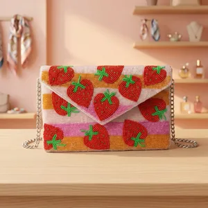 Stroberry Style Beaded Clutches Bulk Supplier and Manufacture by Refratex India Made in India for Best Quality and Low Price - Product Image 3
