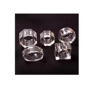 Anillo para Servilletas de Acrílico Transparente, Moderno, Ecológico y Duradero, para Decoración de Mesa de Comedor y Sujeción de Servilletas - Product Image 1