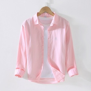 Camisa de Manga Larga con Botones para Hombre, Diseño Personalizado OEM, Estilo Casual para Primavera, Tejido Texturizado, Antiencogimiento y Antipilling - Product Image 2