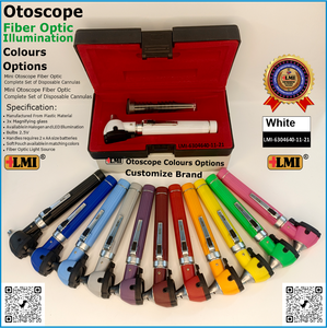 Otoscopio de Fibra Óptica Gris de Alta Calidad, Juego de Instrumentos de Diagnóstico para Examen de Oído, Manual, Ligero y Ecológico - Product Image 4