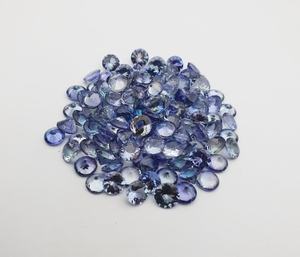 Lote al por mayor de piedras preciosas sueltas de tanzanita natural de corte redondo para fabricación de joyas, piedra azul violeta - Product Image 5