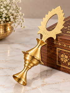 Soporte para Kohl Surmedani de Latón Hecho a Mano, Contenedor Tradicional de Latón para Surma Dani Kajal, Recipiente Decorativo de Latón Vintage Ornamentado - Product Image 6