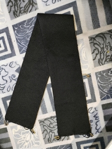 Custom Jacquard Knitted <b>Scarf</b> Wholesale Winter Warm Fan <b>Scarf</b> College Style <b>Black</b> Yellow Strip Soft Acrylic Fan Acrylic <b>Scarves</b> - Product Image 2