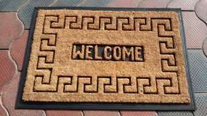 Alfombra Clásica de Entrada para Oficina, Alfombrilla de Goma Antideslizante, Semicircular, Grosor Medio, Diseño Personalizado - Product Image 2