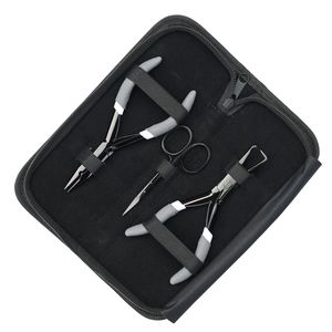 Kit de Herramientas para Instalación de Extensiones de Cabello, Alicates Negros para Remover Microperlas, Alicates para Crimpar Perlas, Tijeras Pequeñas de Corte - Product Image 1