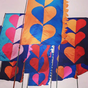 Banderas Pop-Up Personalizadas de Tela de Malla Azul, Decoraciones de Exhibición para Exteriores en Múltiples Formas - Product Image 4