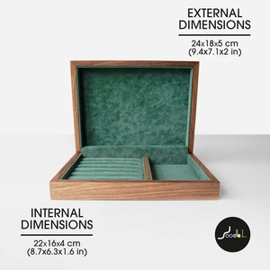 Boîte à bijoux artisanale en bois d'acacia avec design gravé, emballage cadeau personnalisable, artisanat utilitaire, cadres photo, autocollants pour bougies, sur mesure - Product Image 5