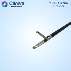 <b>Laparoscopic</b> Single Action 1 x 2 Tooth Grasper Manual <b>Laparoscopic</b> <b>Instruments</b> Surgical <b>Instrument</b> Set - Product Image 3