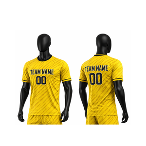 เสื้อฟุตบอลคอกลมรุ่นใหม่คุณภาพดีที่สุด ชื่อทีม 00 ผ้าโพลีเอสเตอร์ระบายอากาศได้ดี พร้อมลายพิมพ์แบบรีดร้อน - Product Image 1