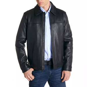 Chaqueta de Cuero con Acabado de Lujo, Material Premium, Tacto Suave, Cálida, Corte Ajustado, Chaqueta de Moda para Invierno y Negocios - Product Image 3