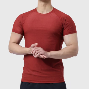 Camiseta de compresión para hombre, ropa deportiva para gimnasio, fitness, secado rápido, tela elástica, entrenamiento, camiseta deportiva, proveedor de ropa deportiva - Product Image 1