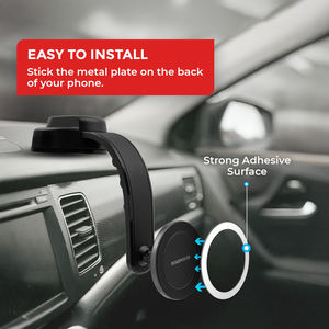 Soporte Magnético para Teléfono Roadpower (RP-MH-726) con Clip para Rejilla de Ventilación y Rotación de 360° °   La rotación y el agarre fuerte garantizan una instalación segura - Product Image 3