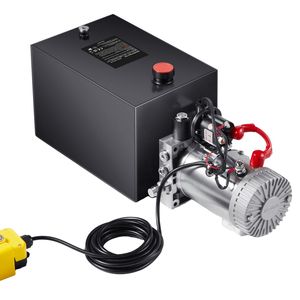 Nuova Unità Idraulica a Singolo Effetto da 20 Quarti, Portata 0,91 GPM, Pressione Massima 3200 PSI per Pompa Rimorchio Ribaltabile - Product Image 6