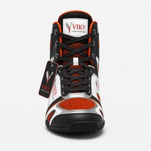Nuevas Zapatillas de Boxeo VIKY INDUSTRIES 2026 Rojas con Malla y Cordones, Calzado de Entrenamiento Transpirable de Caña Alta para Hombre y Mujer - Product Image 1