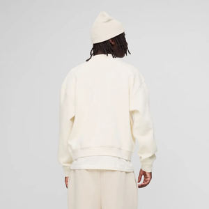 Solid plain color 100% Cotton Long Sleeve Sweatshirt <b>Top</b> Fashion <b>Thermal</b> Breathable Streetwear Styles Winter Hoodies Sweatshirts - Product Image 2