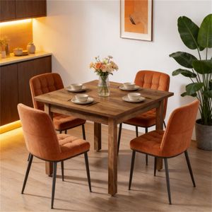 Tavolo da Pranzo Quadrato per Cucina, Soggiorno e Zone Pranzo - Product Image 4