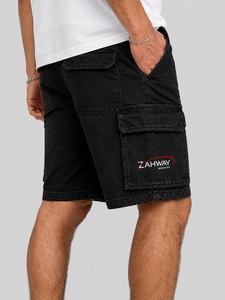Casual Mid Rise <b>Stretch</b> Denim Comfortable Lightweight Breathable Design Perfect for Daily Summer <b>Men</b> Denim Shorts - Product Image 3