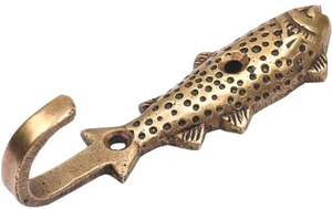 CH Porte-clés mural décoratif en fer vintage, écologique, détachable, avec crochets muraux uniques pour manteaux et serviettes, style antique - Product Image 3