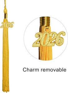 Conjunto de toga, birrete y borla mate para graduación 2026 para escuelas secundarias y licenciaturas. Instrucciones de cuidado: Lavado a máquina, solo limpieza en seco. - Product Image 5