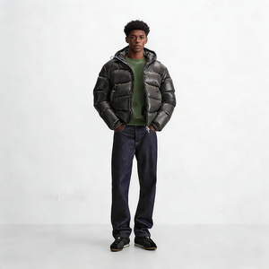 Men Hooded Winter Puffer Jacket Premium Outerwear Wholesale Bulk Supply Factory - Product Image 4