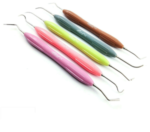 Instruments Bone Bridge BBI-618, Kit de ponts osseux, 5 poignées ErgoMax, Acier inoxydable, Réutilisable, Pour obturations dentaires composites, Manuel - Product Image 2