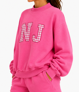 Sudadera Casual Personalizada para Mujer, Cuello Redondo, Mezcla de Algodón, Tejido Suave, Estilo Moderno, Fabricante OEM - Product Image 2