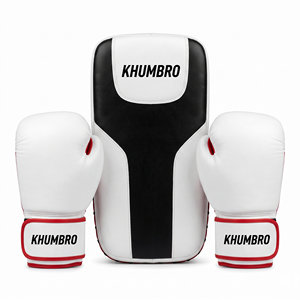 Ensemble de gants de boxe et de protection corporelle Khumbro |   Équipement d'entraînement de boxe professionnelle |   Équipement de protection pour le kickboxing, le MMA et les arts martiaux - Product Image 1