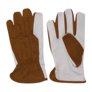 High Performance Heavy Duty Reflective Safety <b>Gloves</b> Goat Grain Leather Heat Spark Resistant Gardening <b>Driver</b> Assembly CE - Product Image 5