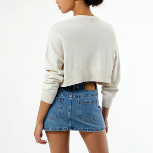 Wholesale 2026 New Women Denim Skirts Breathable Casual Regular Slim <b>Knee</b>-Length 100% Cotton Hot Selling Low Price OEM Service - Product Image 2