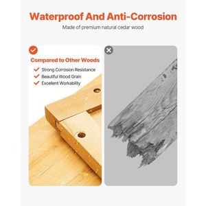 Grande Capanno da Giardino in Legno per Esterni con Scaffali in Metallo e Pavimento Impermeabile, Ripostiglio per Attrezzi da Giardino di Grandi Dimensioni - Product Image 2