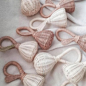 Juguete de Mimbre para Niños en Oferta, Sonajero de Mimbre Hecho a Mano, Campana Decorativa Navideña, Proveedor de Vietnam - Product Image 4