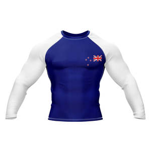 Solid Color Men <b>Long</b> <b>Sleeves</b> Rash Guard for Fitness Wear Quick Dry And Comfortable Men Rash Guard for Sale - Product Image 1